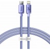Baseus Crystal Shine Series Cable Type-C to Lightning 20W 1.2m Lilac