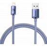 Baseus Crystal Shine Series Cable USB to Lightning 2.4A 1.2m Lilac