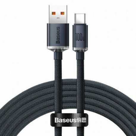 Baseus Crystal Shine Series Cable USB to Type-C 100W 2m Black