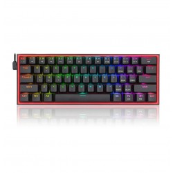 Redragon K617 Fizz RGB Gaming Wired Keyboard - Black (US)