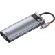 Baseus Multifunctional HUB Docking Station 9 in 1 Type-C Space Gray