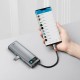Baseus Multifunctional HUB Docking Station 9 in 1 Type-C Space Gray