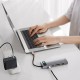 Baseus Multifunctional HUB Docking Station 9 in 1 Type-C Space Gray