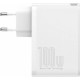 Baseus Travel Charger GaN2 Pro 2xType-C/2xUSB 100W + Cable Type-C 100W White