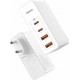 Baseus Travel Charger GaN2 Pro 2xType-C/2xUSB 100W + Cable Type-C 100W White