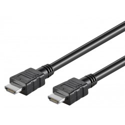 GOOBAY καλώδιο HDMI με Ethernet 58442, HDR, 30AWG, 4K, 3m, Black