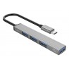 ORICO USB Type-C hub AH-13, 4x USB ports - Grey