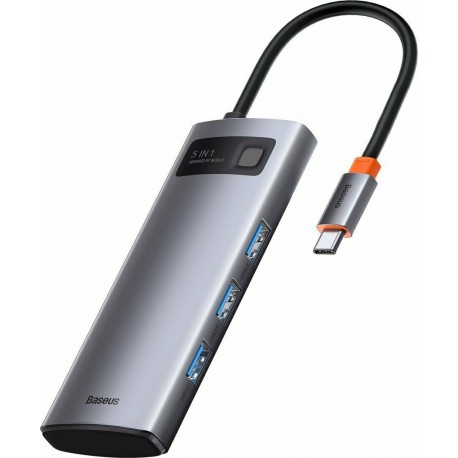 Baseus Multifunctional HUB Docking Station 5 in 1 Type-C Gray