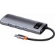 Baseus Multifunctional HUB Docking Station 5 in 1 Type-C Gray