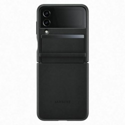 Samsung Leather Flap Cover Galaxy Z Flip4 Black