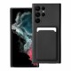 Forcell Card Back Cover Samsung Galaxy S22 Ultra - Black