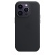 Apple Leather Case iPhone 14 Pro with MagSafe Midnight