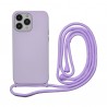Vivid Silicone Cover Lace Apple iPhone 14 Pro Lilac