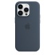 Apple Silicone Case iPhone 14 Pro with MagSafe Storm Blue