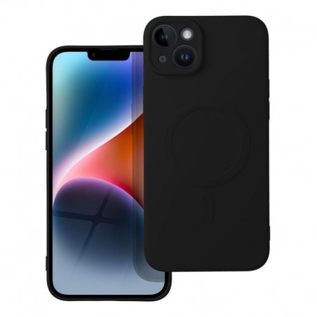 Silicone Mag Cover case iPhone 14 Plus - Black