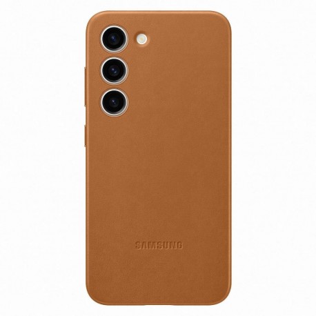 Samsung Leather Cover Galaxy S23 Camel