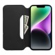 Dual Pocket Book Case iPhone 14 Pro - Black