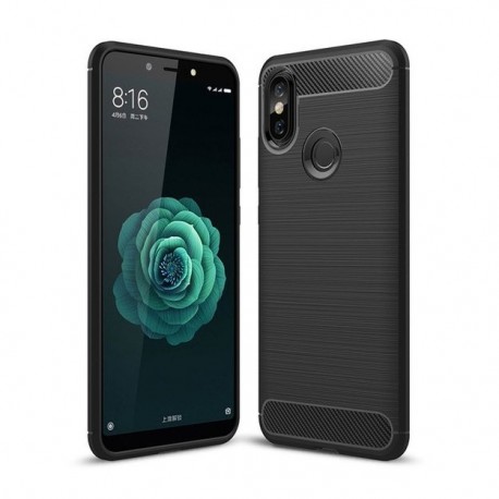 OEM Carbon Case Flexible Cover Xiaomi Mi A2 - Black
