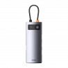 Baseus Multifunctional HUB Docking Station Metal Gleam Series 4 in 1 Type-C to USB 3.0 Gray