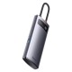 Baseus Multifunctional HUB Docking Station Metal Gleam Series 4 in 1 Type-C to USB 3.0 Gray