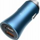 Baseus Car Charger 2xUSB 40W Blue Golden