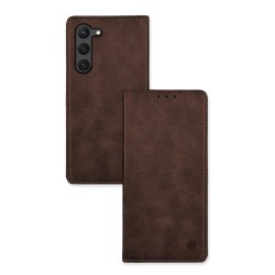 Sonique Vintage Magnet Book Samsung Galaxy S23 - Brown