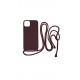 Vivid CrossBody Cover Apple iPhone 15 Plus Wine Red