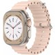 Techsuit Watchband W038 Silicone Strap Apple Watch Ultra2/Ultra1/SE/9/8/7/6/5/4 (49/45/44mm) - Pink