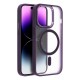 Matte Mag Cover case compatible with MagSafe for IPHONE 15 PRO purple