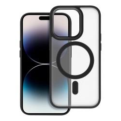 Matte Mag Cover case compatible with MagSafe for IPHONE 15 black