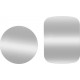 Metalplates for magnet car holder silver