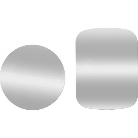Metalplates for magnet car holder silver