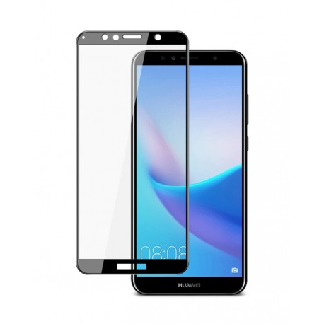 Powertech Tempered Glass 3D Huawei Y6 & Y6 Prime 2018 - Black (TGC-0113)