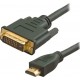 POWERTECH καλώδιο HDMI 19pin σε DVI 24+1 CAB-H024, Dual Link, μαύρο, 3m