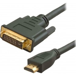 POWERTECH καλώδιο HDMI 19pin σε DVI 24+1 CAB-H024, Dual Link, μαύρο, 3m