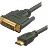 POWERTECH καλώδιο HDMI 19pin σε DVI 24+1 CAB-H024, Dual Link, μαύρο, 3m