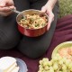 Navaris Titanium Camping Cutlery Set - Grey