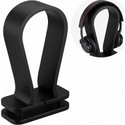 Navaris Oak Headphone Stand - Black Oak