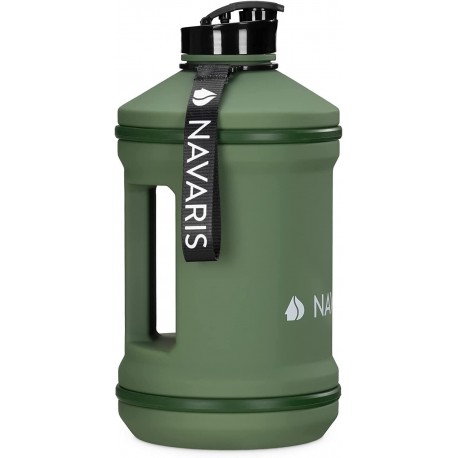 Navaris Water Jug - BPA Free - 2.2 L - Dark Green