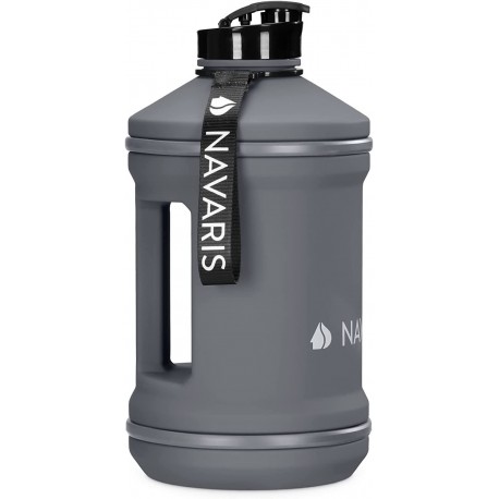 Navaris Water Jug - BPA Free - 2.2 L - Grey