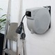 Navaris Wall Mountable Self Retracting Cable Reel - 1 x  Schuko - 13m+2m - IP44 - Grey
