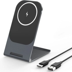 Veger Y56 Wireless Charger Qi  MagSafe - 15W - Tarnish