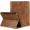 Rosso Element PU Book Case Samsung Galaxy Tab S8 Plus / S7 Plus 12.4'' - Brown