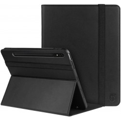 Rosso Element PU Book Case Samsung Galaxy Tab S8 Plus / S7 Plus 12.4'' - Black