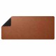 Spigen LD302 Velo - Premium Vegan Leather Desk Gaming Mouse Pad - Brown