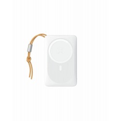 Veger MagOn Magnetic Wireless PowerBank MagSafe 15W  1 x USB-A  1 x Type-C - 20W - 10000mAh - White