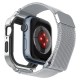 SPIGEN METAL FIT ”PRO” APPLE WATCH 4 / 5 / 6 / 7 / 8 / 9 / SE (44 / 45 MM) SILVER