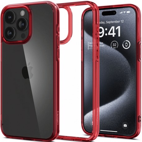 Spigen Ultra Hybrid  Apple iPhone 15 Pro - Deep Red