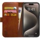 Rosso Element Book Case Apple iPhone 15 Pro - Brown