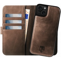Rosso Elite Book Case MagSafe Apple iPhone 15 Plus - Brown